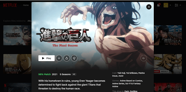 Attack On Titans Why It is Leaving Netflix - Release on Netflix 