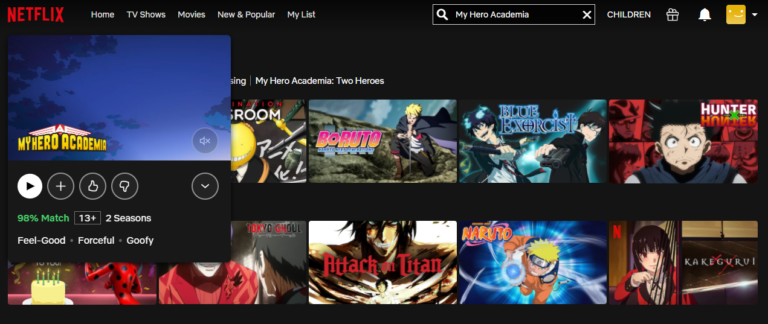 My Hero Academia: Watch All 4 Seasons on NetFlix From Anywhere in the