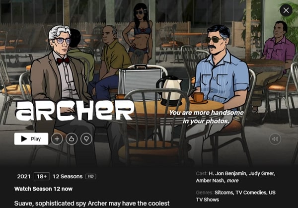 Watch Archer all 11 Seasons on Netflix From Anywhere in the World - 96