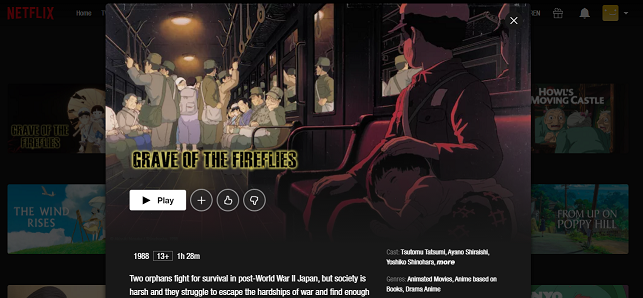 Watch Grave of the Fireflies  1998  on Netflix From Anywhere in the World - 2