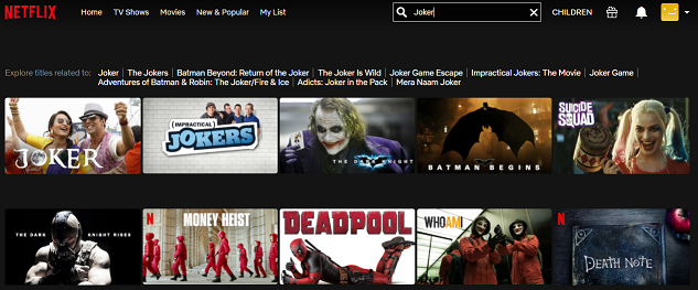 joker movie available on netflix