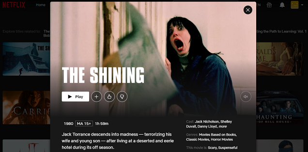 Watch The Shining  1980  on Netflix From Anywhere in the World - 44