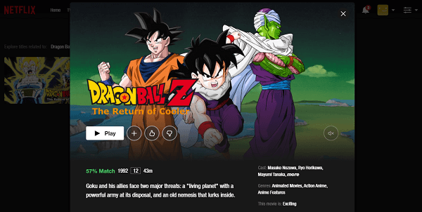 Watch Dragon Ball Z  The Return of Cooler  1992  on Netflix  From Anywhere in the World - 35