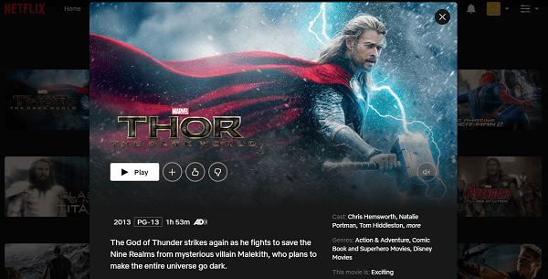 Watch Thor  The Dark World  2013  on Netflix From Anywhere in the World - 39