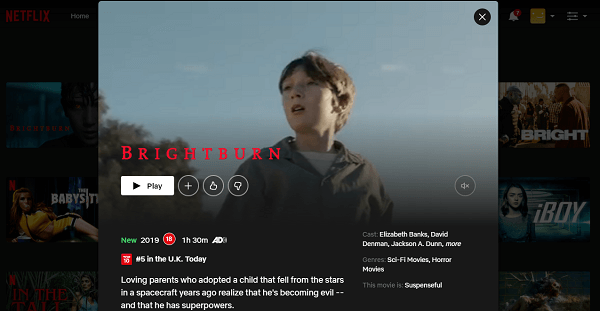 Watch Brightburn  2019  on Netflix From Anywhere in the World - 86