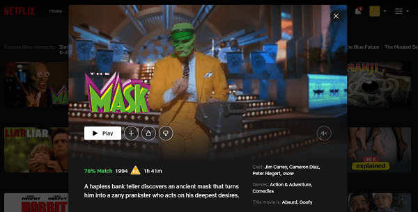 Watch The Mask  1994  on Netflix From Anywhere in the World - 49