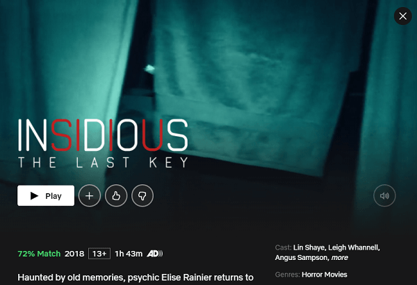 watch insidious the last key movie