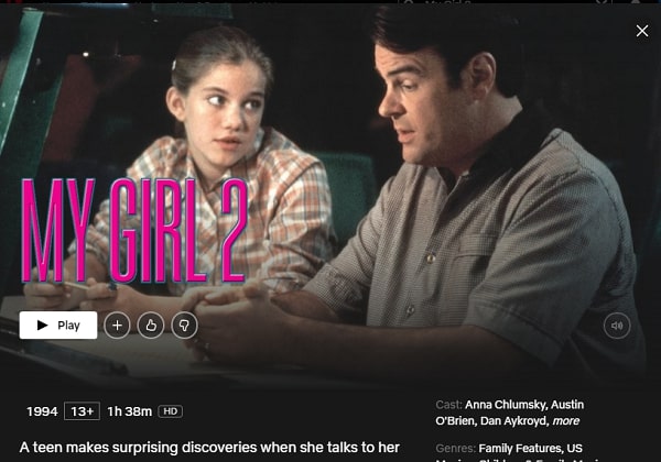 Watch My Girl 2  1994  on Netflix From Anywhere in the World - 46