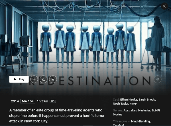 Watch Predestination  2014  on Netflix From Anywhere in the World - 9