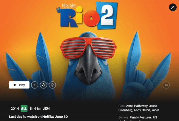 Watch Rio 2  2014  on Netflix From Anywhere in the World - 57