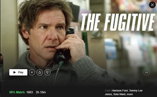 Watch The Fugitive  1993  on Netflix From Anywhere in the World - 92