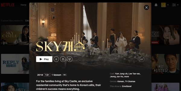 sky castle netflix usa