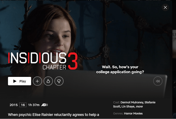 Watch Insidious  Chapter 3  2015  on Netflix From Anywhere in the World - 42