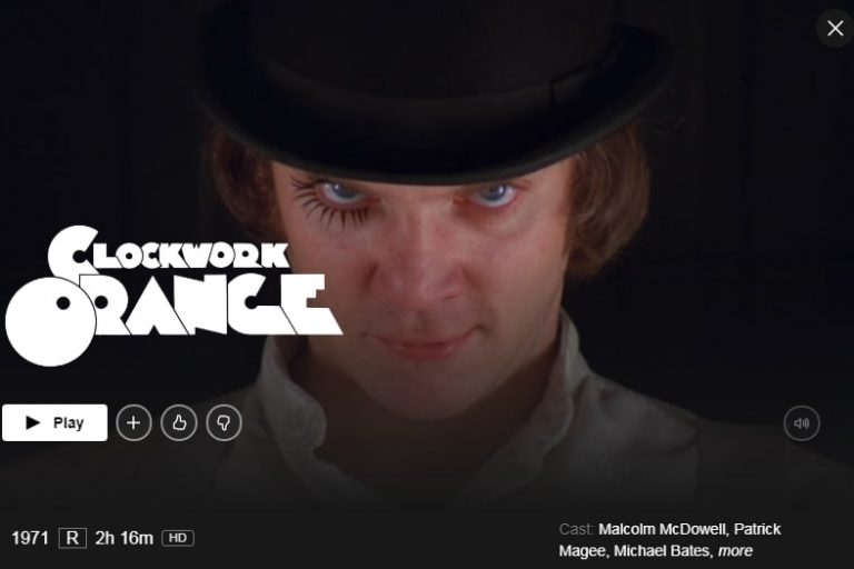 Watch A Clockwork Orange (1971) on Netflix From Anywhere in the World