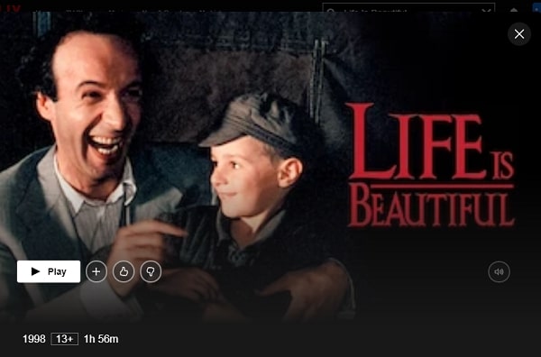 Watch Life Is Beautiful  1997  on Netflix From Anywhere in the World - 20