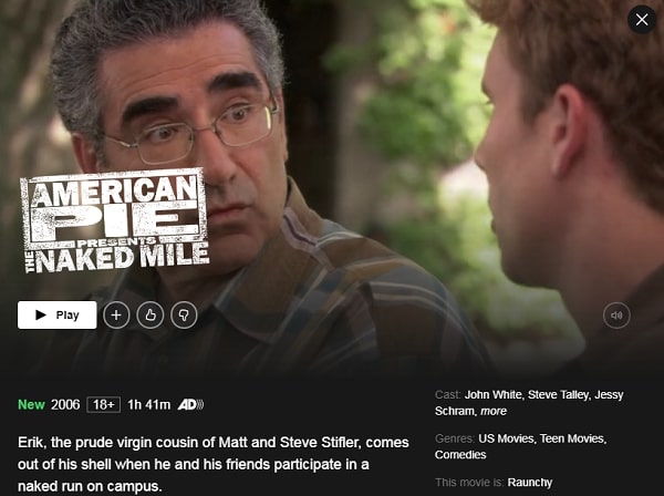 Watch American Pie Presents  The Naked Mile  2006  on Netflix From Anywhere in the World - 12