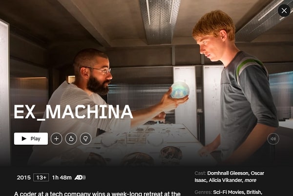 Watch Ex Machina  2015  on Netflix From Anywhere in the World - 30