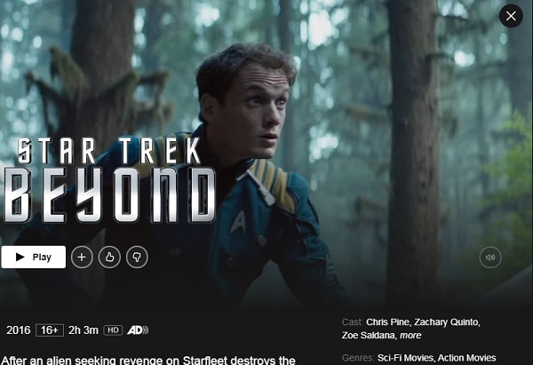 Watch Star Trek Beyond  2016  on Netflix From Anywhere in the World - 45