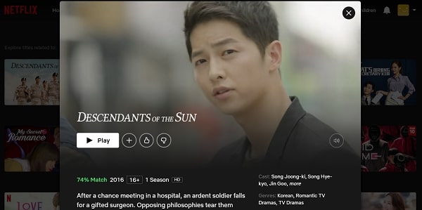 Watch Descendants of the Sun  Season 1 on Netflix From Anywhere in the World   VPN Helpers - 13