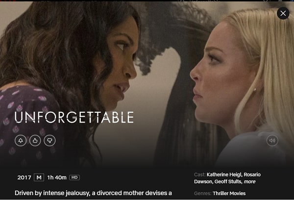 Watch Unforgettable  2017  on Netflix From Anywhere in the World - 93